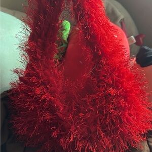 Fuzzy Red Handbag